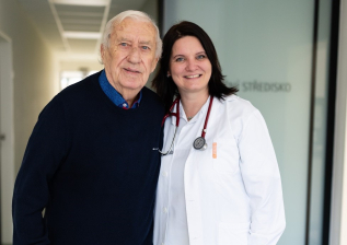František Knebort a lékařka satu pešičková b. braun