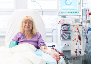 Dialyzační středisko Ústí nad Orlicí B. Braun Avitum pacientka