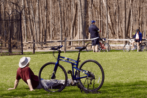 výlet na kole v přírodě