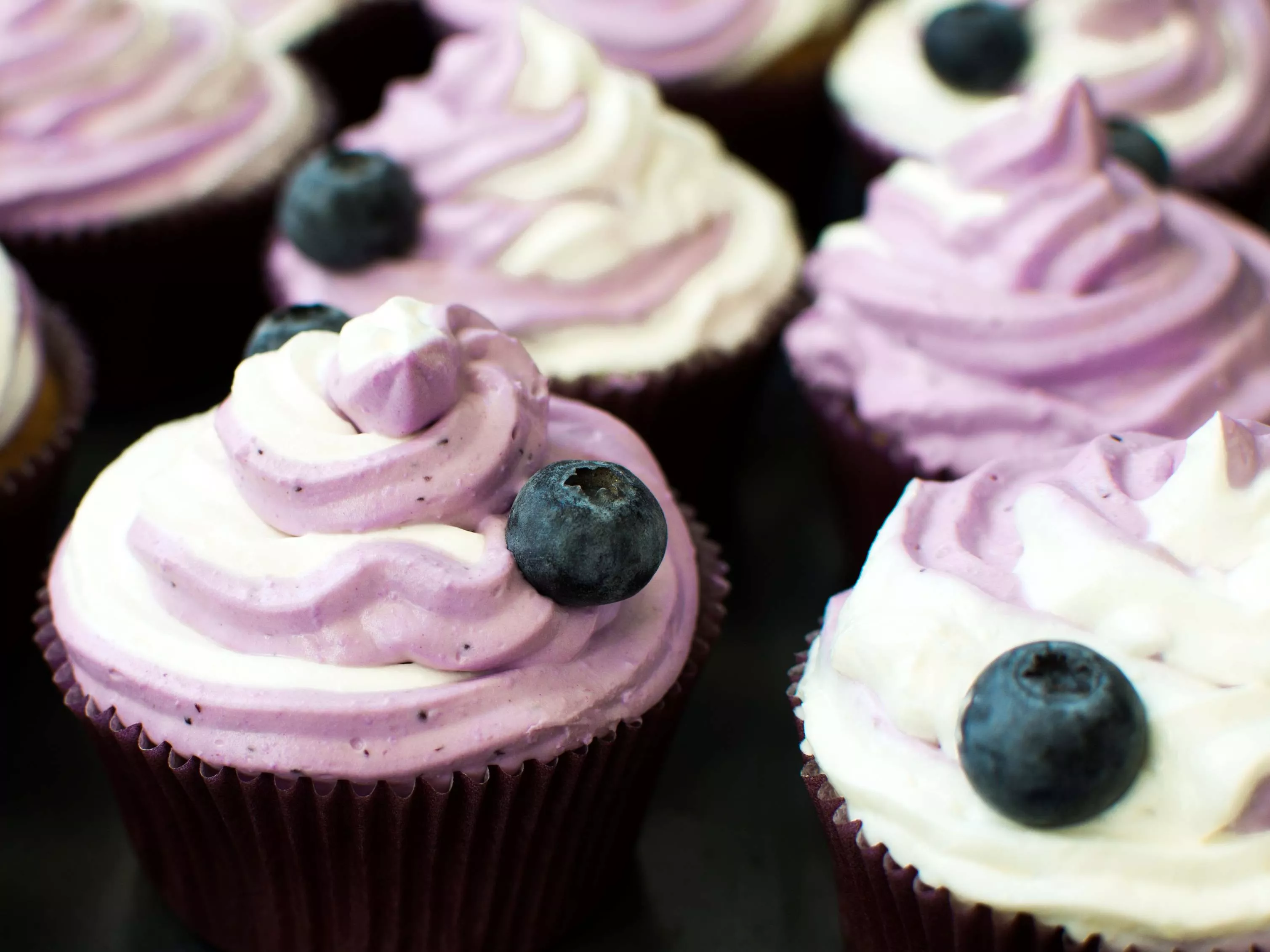 borůvkové vanilkové muffiny cupcakes recepty