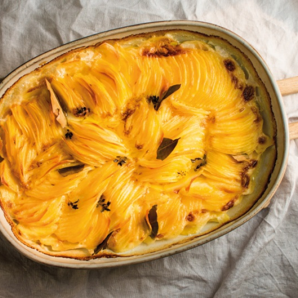 Zapečené smetanové brambory, recept