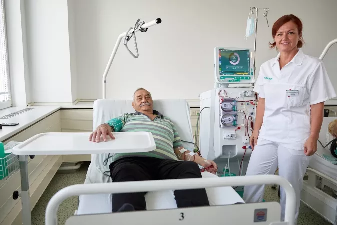 Markéta Kratochvilová primářka, DS Uherský Brod, pacient na dialýze